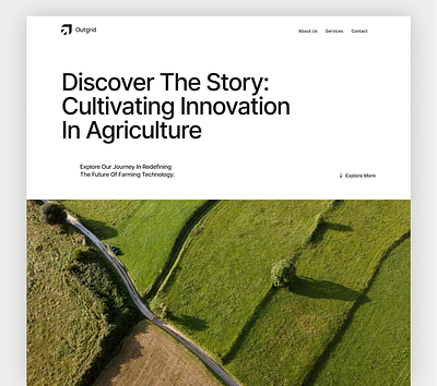 Outgrid – Agriculture and Farming About Page 3d agric agriculture agro farm farming figma graphic design ui web design website website design