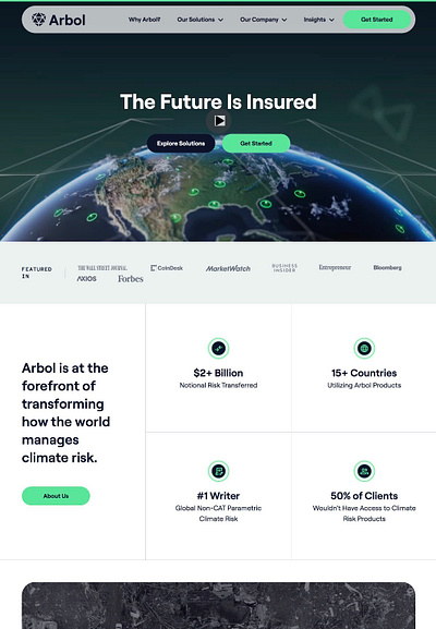 Arbol AI startup ux & brand design branding graphic design landing page ux web design