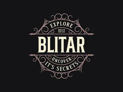 Decorative logo vintage Blitar V.4 branding decorative logo design graphic design illustration logo logoprocess ornament typographyexperts typographymasters vector vintage