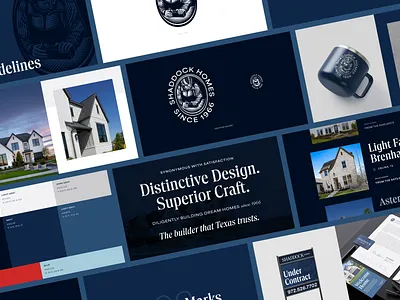 Shaddock Homes – Brand Refresh Guidelines badge brand branding builder carpentry construction design fort worth guidelines home identity illustration illustrator logo logomark mockups palette refresh type typography