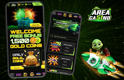 Area 51 – Online Casino UI/UX Design 🎰👽 casino design interactive game ui mobile casino app ui ui ux casino web design gambling
