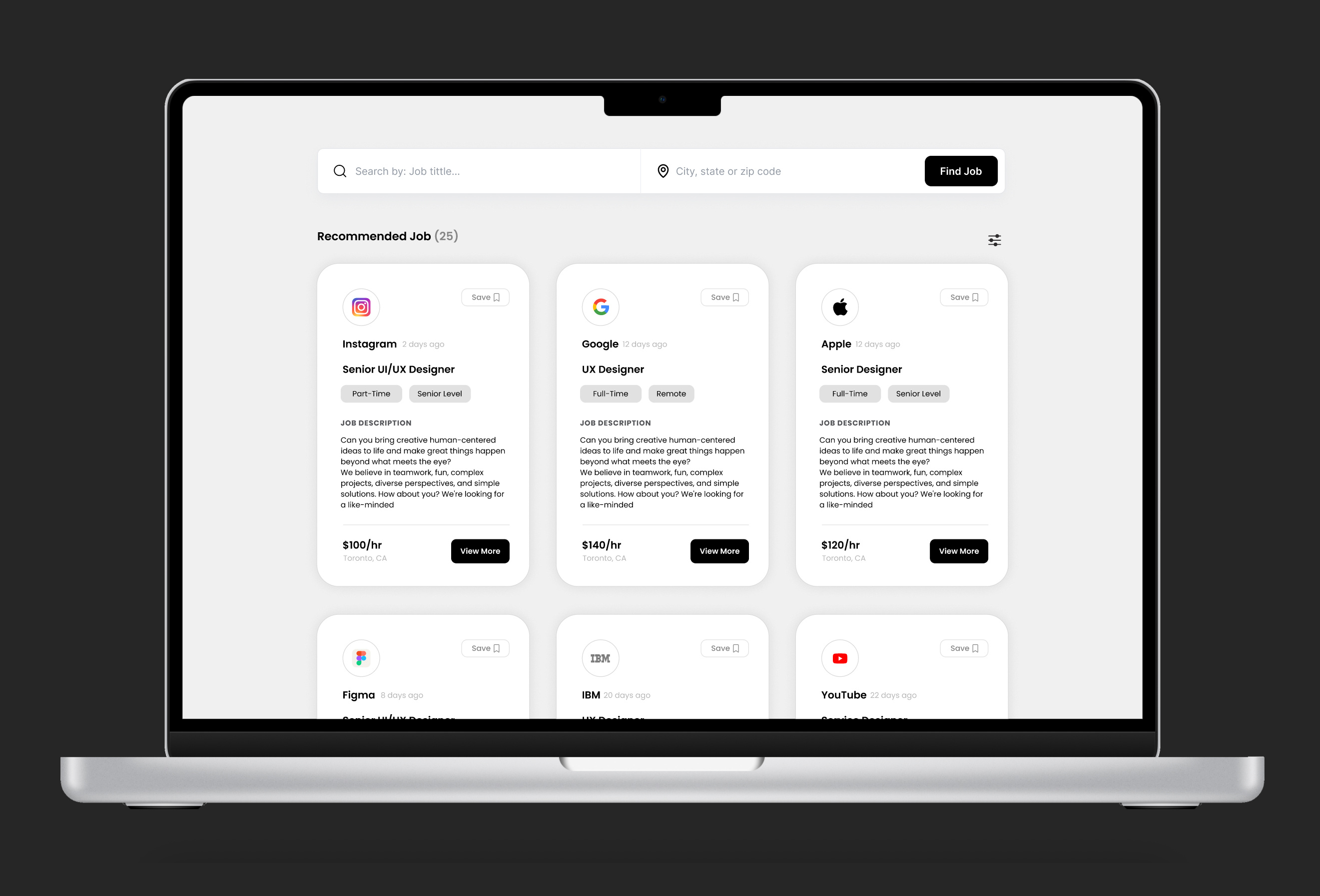 Jobs Portal dashboard branding