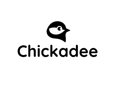 Chickadee bird bold branding chickadee design geometric logo logodesign modern