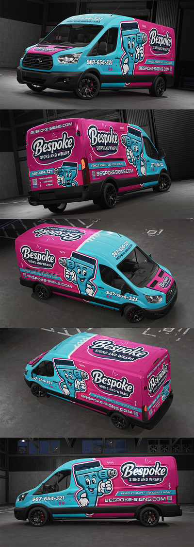 Bespoke Signs and Wraps branding car wrap design graphic design truck wrap van wrap vehicle wrap