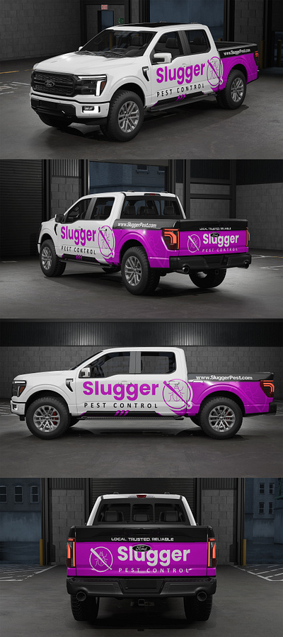 Modern Truck Wrap for Ford F-150 - Pest Control Company branding car wrap design graphic design truck wrap van wrap vehicle wrap