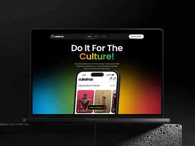 Cultrahub - Website Landing Page animation branding creative design culture ecommerce home page interaction design landing page live website marketing product design scroll animation social media ui design uix web design web development webflow website