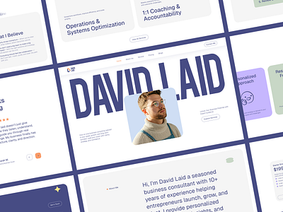 DAVID LAID - Personal consulting Website businessconsultan david laid design landing page modernwebdesign personal consulting website personalbranding portfoliowebsite responsivedesign ui ui design ux ux design web design website