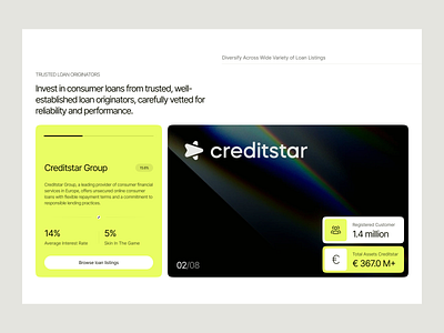 Loan & Investment Platform Design clean design credit platform finance platform finance website financial services fintech design investment investment platform investment platform design loan investment minimal design money management saas startup startup platform web design