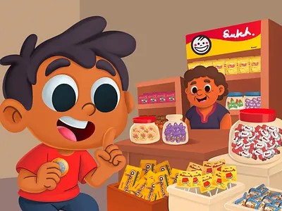 La Tiendita - Everyday Mexico artemexicano character design culturalart cuteart editorialillustration everydaymexico illustration mexicanartist nostalgiaart storytelling tiendita