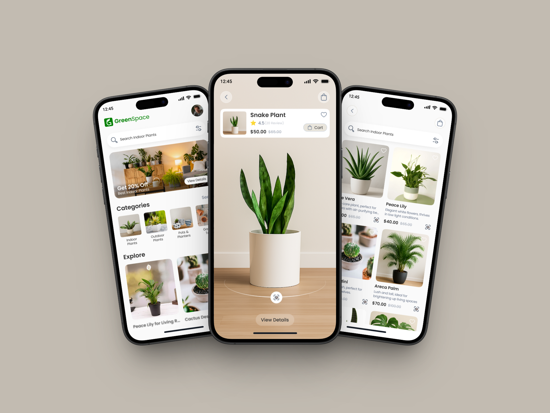 🌱 AR Plant & Home Decor App – Modern UI/UX Design ardesign augmentedreality futureofshopping homedecorapp mobileappdesign modernui natureinspireddesign plantapp ui desing uidesign uiuxdesign