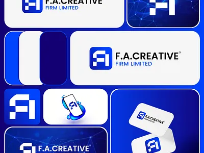 F. A. Creative Firm Ltd Logo Design brand branding creative design firm graphic design illustration logo logofolio logotype