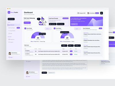 Email System Dashboard Website branding company dashboard email graphic design interface minimalism modern purple system ui uiux ux website websitedesign