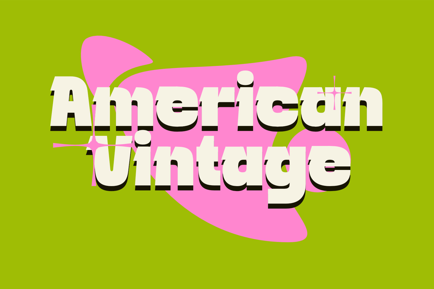 American Vintage american branding classic countryside design font graphic design groovy logo logotype retro summer type type desig typography vintage