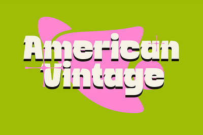 American Vintage american branding classic countryside design font graphic design groovy logo logotype retro summer type type desig typography vintage
