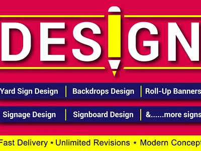 Professional Attractive Yard Sign, Real Estate Sign banner design billboard design branding business business logo company design education sign flat logo design graphic design lawn sign luxury logo marketing minimalist minimalist logo promotion real estate sign road sign signage yard sign