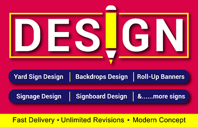 Professional Attractive Yard Sign, Real Estate Sign banner design billboard design branding business business logo company design education sign flat logo design graphic design lawn sign luxury logo marketing minimalist minimalist logo promotion real estate sign road sign signage yard sign