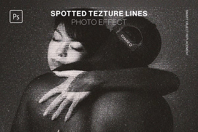 Spotted Texture Lines Photo Effect 3d animation graphic design motion graphics