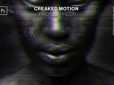 Creaked Motion Photo Effect 3d animation graphic design ui