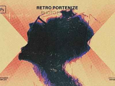 Retro Potentize Photo Effect 3d animation graphic design motion graphics