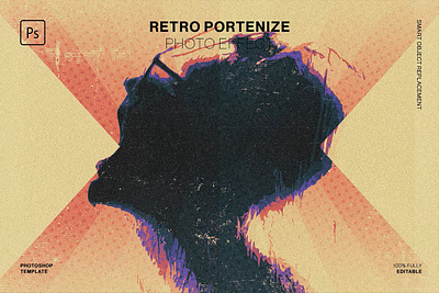 Retro Potentize Photo Effect 3d animation graphic design motion graphics