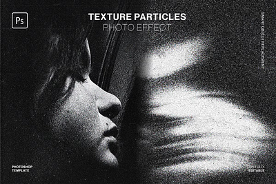 Texture Particles Photo Effect 3d animation graphic design motion graphics