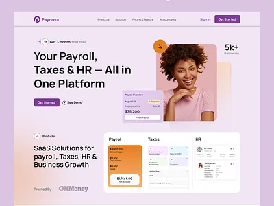 New SaaS Landing Page — Payroll, Taxes & HR in One UI UX Design b2bdesign cleanui creativedesign dashboarddesign design designinspiration dribbble employeemanagement financeui fintechdesign hrsoftware hrtech landingpage payrollsoftware saas saasdesign taxsoftware webdesign website workplacetools