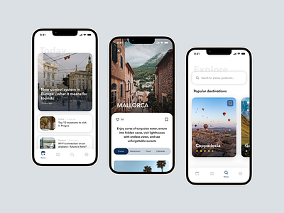 Travel app + trip planning app design minimalism travel ui design ux design