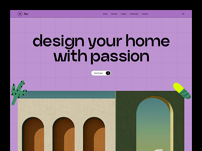 Real-Estate agency - Header apartment architecture brutalism building business header hero home house interior landing page properties property real estate website retro tanim ux web website design website redesign