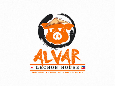 Alvar's Lechon House abstract alvar graphic design lechon logo pig typo vector