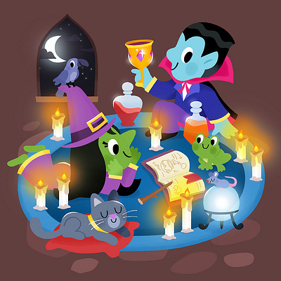 Halloween 3d animation app branding design flat graphic design icon illustration illustrator logo minimal motion graphics typography ui ux vector web web design website