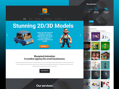 Blue Pixel Animation – Website modern website