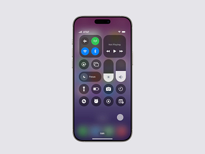iOS 27 Control Centre 26 apple control illustration ios ios 27 control centre iphone mobile app mobile design mobile ui ui ux uxdesign