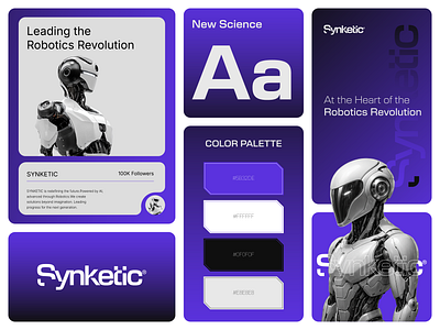 SYNKETIC – Robotics Brand Identity logo design