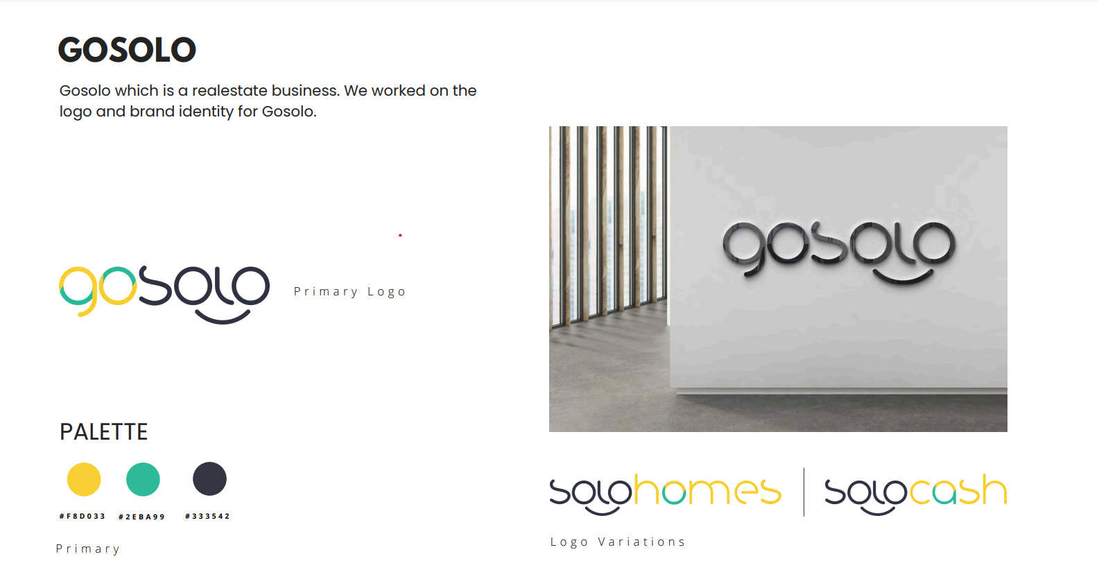 Gosolo Real Estate Logo branding design graphic design logo logo design