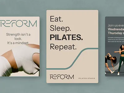 Reform Poster Design branding lifestyle branding pilates poster design visual identity