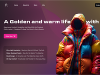 A Golden and warm life with us (hero section) desiger figma ui ui designer uiux ux