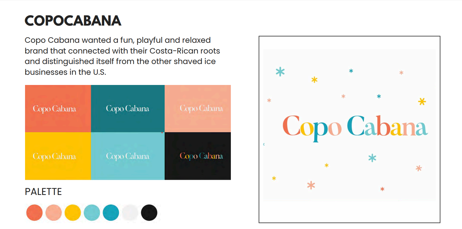 Copo Cabana Logo branding design graphic design logo logo design