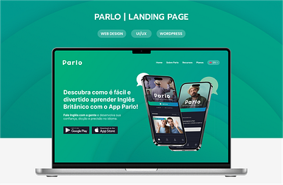 Landing Page | Parlo app landingpage ui webdesign website wordpress