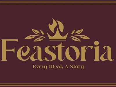 ✨ Feastoria — Every Meal Tells a Story 🍴✨ brandesign branding brandingintro logodesign packingdesign vistingcard