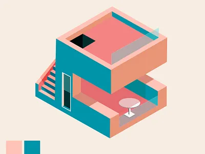 Isometric Illustration graphic design illustrator isometric poster vector