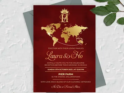 Wedding Invitation graphic design invitation design print design wedding card wedding invitation