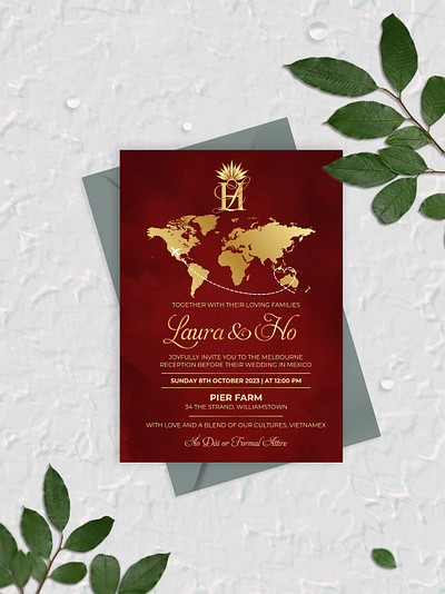 Wedding Invitation graphic design invitation design print design wedding card wedding invitation