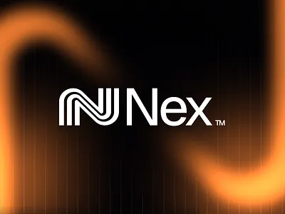 The logo I designed for my Framer template, Nex. agi ai branding logo n letter next robotic