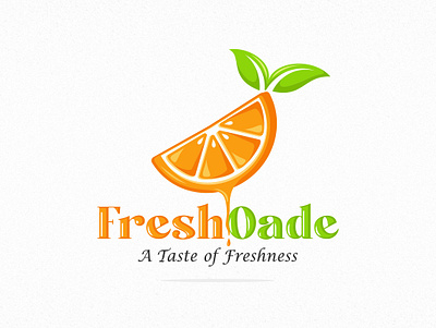 Fresh Orange Juice abstract dip fresh fruit graphic design healthy juice logo orange organic vector