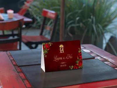 Tent Card Design graphic design invitation invitation design print design tent card tent card design wedding card wedding invitation