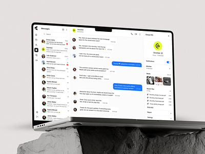 Message Dashboard UI chatui clean dashboarddesign digitaldesign dribbble figma graphic design interface messagingapp minimal minimaldesign modernui productdesign ui uiux ux uxdesign web