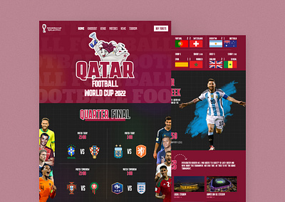 Qatar World Cup Website Concept Design conceptual design ui ux