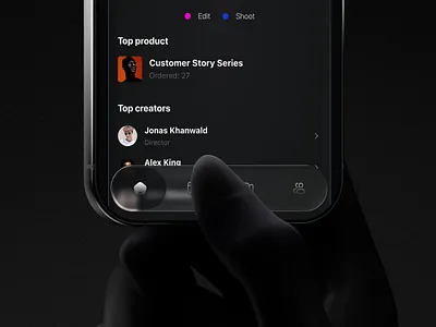 Glassmorphic Bottom Nav app clean dark glass glassmorphic ios new skeumorphic ui ux visual design
