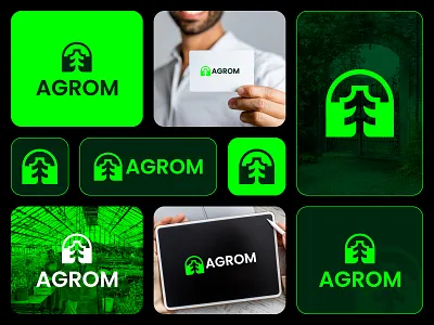 Agriculture plants logo - Brand identity design agriculture logo app icon logo brand identity branding creative logo eco forest geometric green health logo letter logo logo logo design logo designer minimalist logo modern logo natural organic plant tree