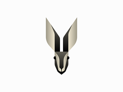 Abstract Rabbit Logo abstract animal branding bunny design emblem geometric icon illustration logo mark nature rabbit simple vector